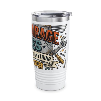 20oz Tumbler – Dad’s Garage Rules Coffee Travel Cup