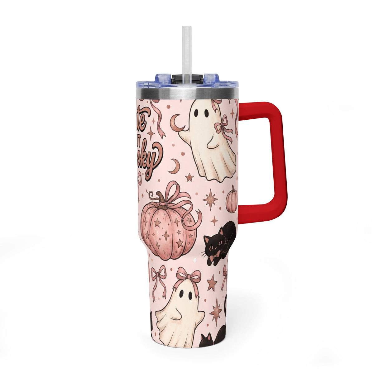 Cute But Spooky Ghosts & Pumpkins 40oz Tumbler