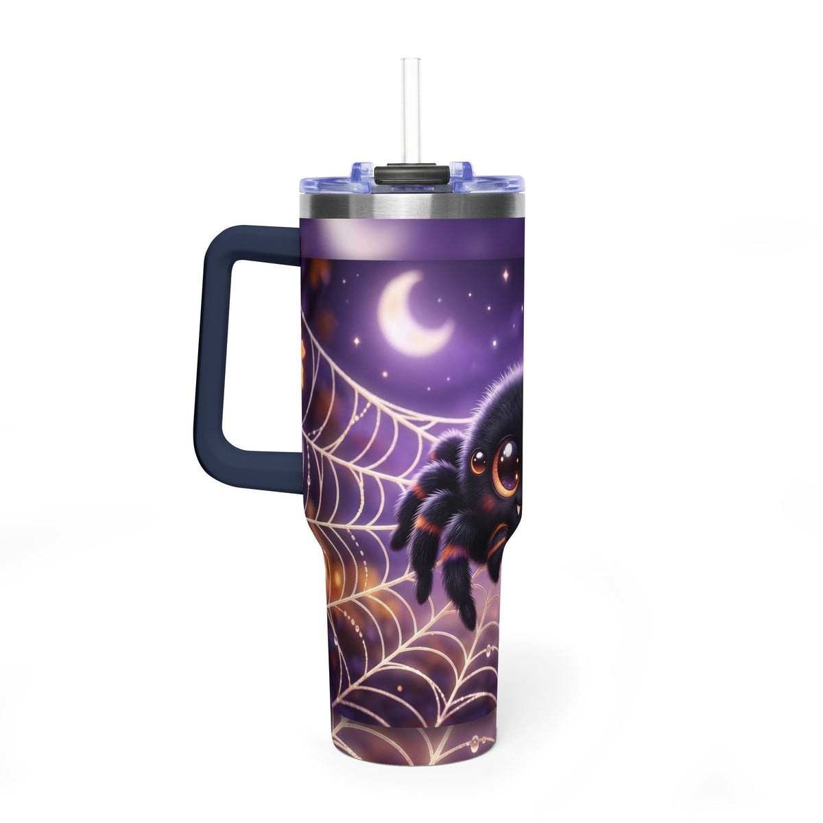 40oz Spider Web Moon Tumbler