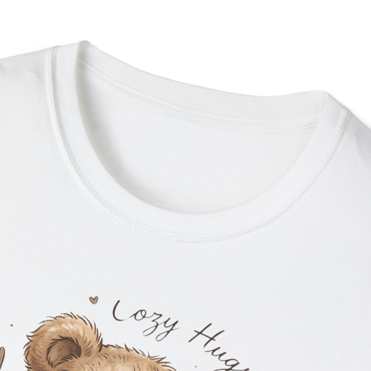 Cozy Hugs Teddy Bears T-Shirt — Cute Mom & Baby Bear Illustration