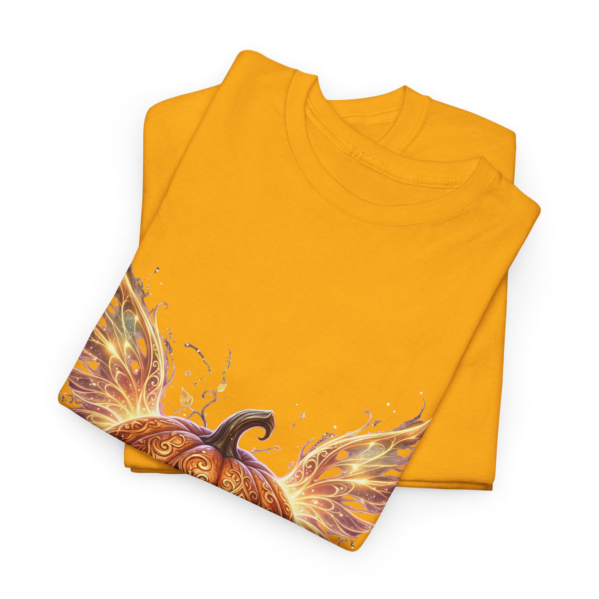 Halloween Pumpkin Tee — Winged Jack-O'-Lantern Graphic Shirt