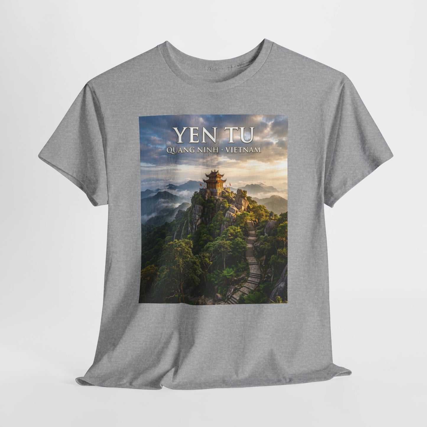 Yen Tu Mountain Scenic Tee – 'YEN TU: Listen to the Silence' Travel Photography T-Shirt
