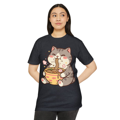 Cute Cat Eating Ramen T-Shirt