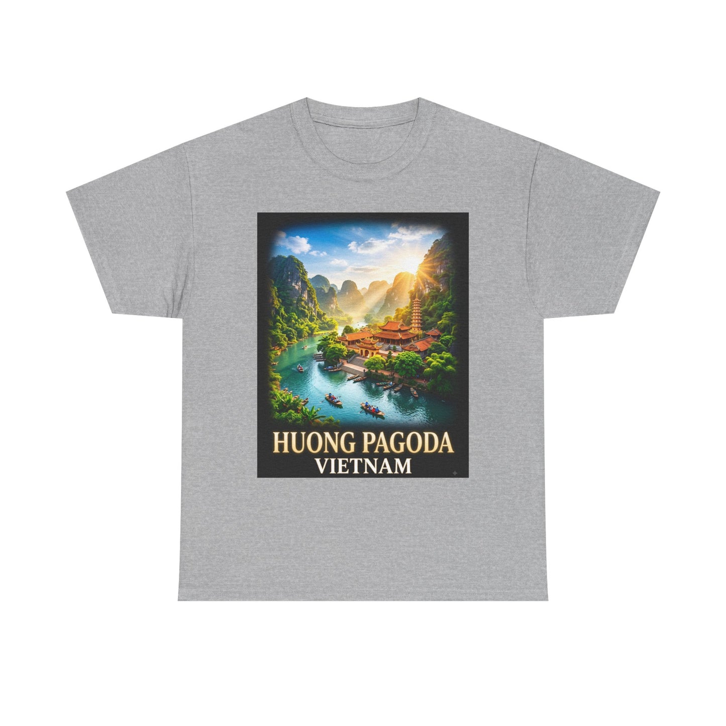 Huong Pagoda Vietnam Tee — Scenic Travel Poster T-Shirt