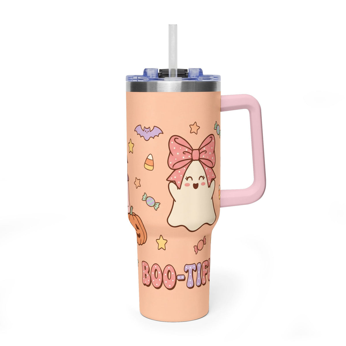 40oz Halloween Ghosts & Pumpkins Thermal Tumbler