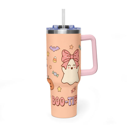 40oz Halloween Ghosts & Pumpkins Thermal Tumbler