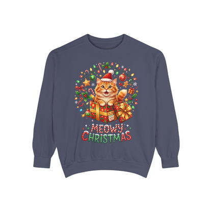 Meowy Christmas Cat Sweatshirt