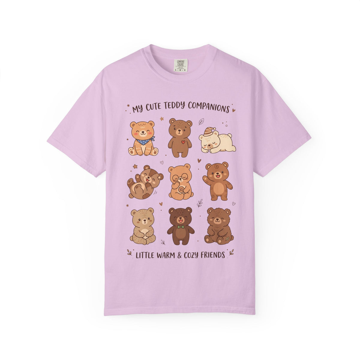 T-Shirt — Cute Teddy Companions Graphic Tee ("My Cute Teddy Companions — Little Warm & Cozy Friends")