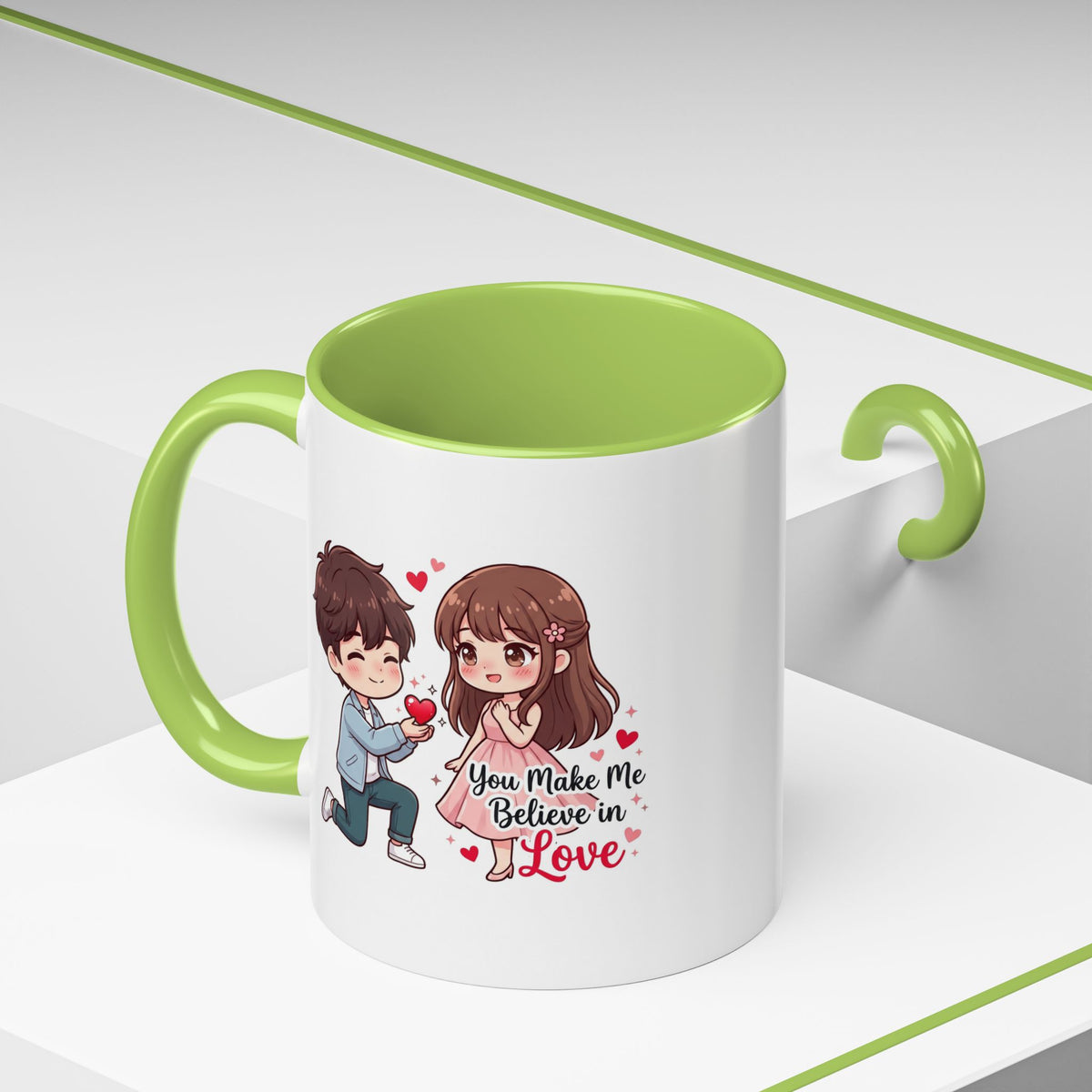 You Make Me Believe in Love Romantic Couple Coffee Mug
