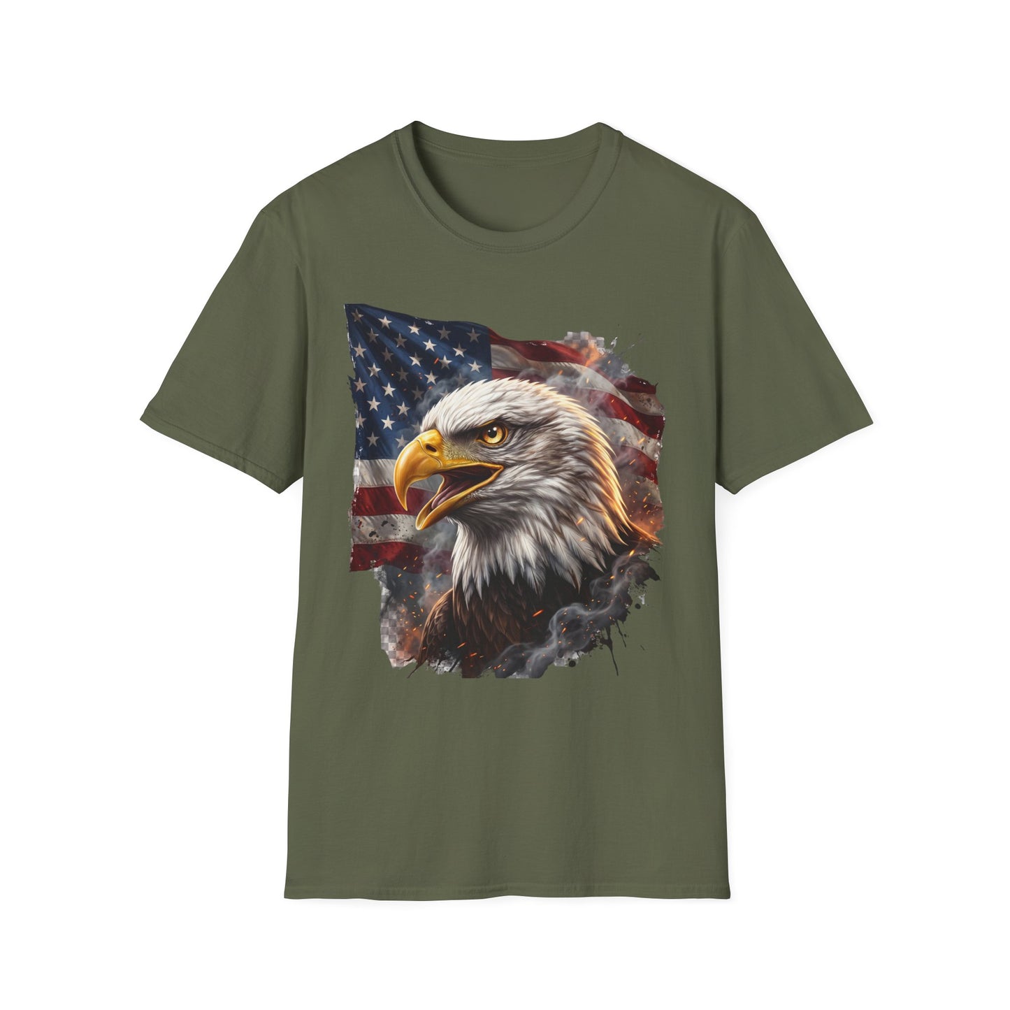 American Bald Eagle T-Shirt — Patriotic USA Flag Graphic Tee