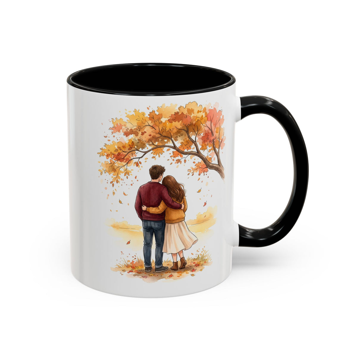 Autumn Couple Under Tree Coffee Mug