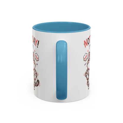 Funny Cat Mug - "Not Today! I'm Done" Accent Coffee Mug (11/15oz)