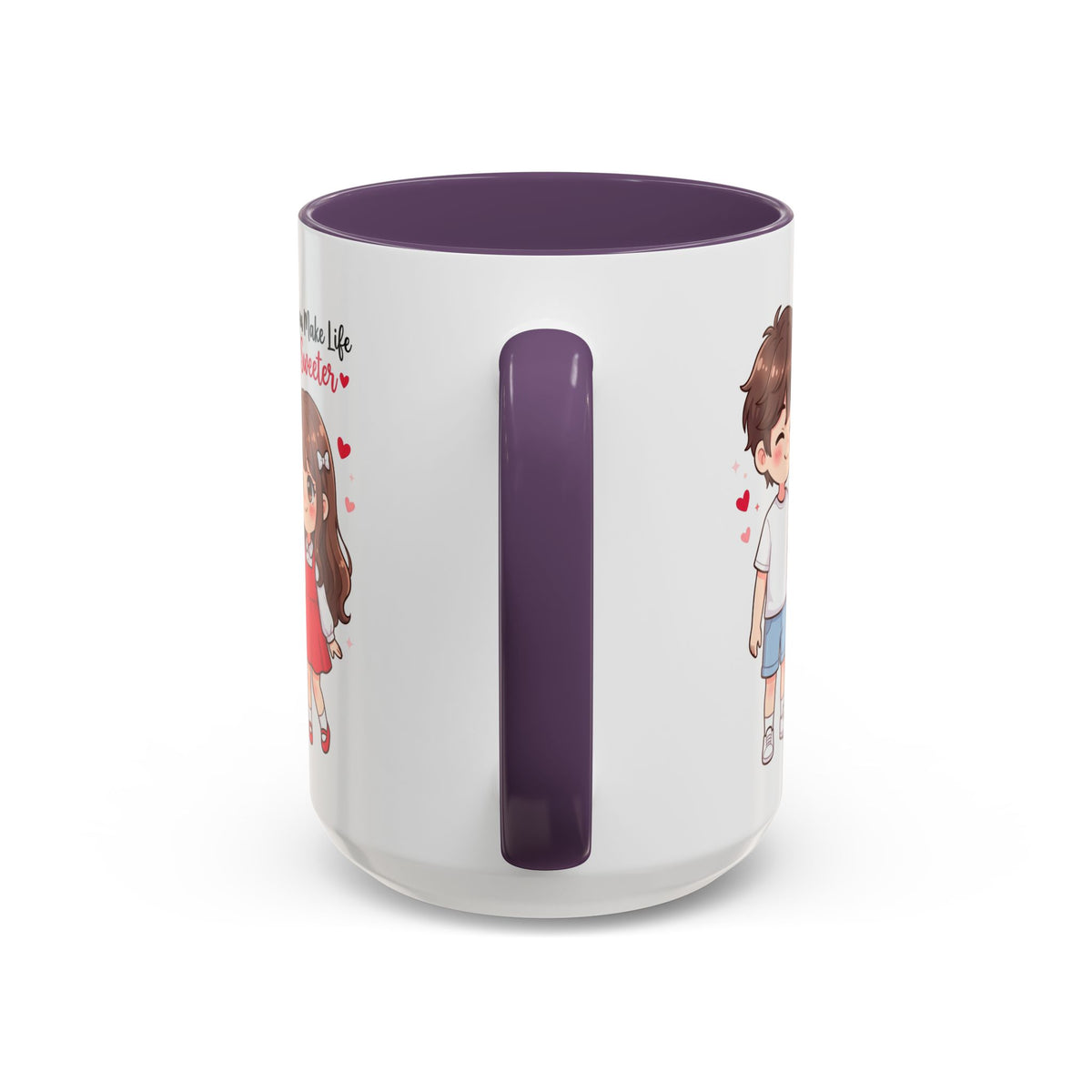 You Make Life Sweeter Couple Coffee Mug