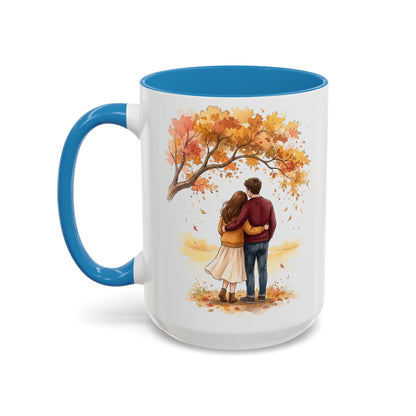 Autumn Couple Under Tree Coffee Mug
