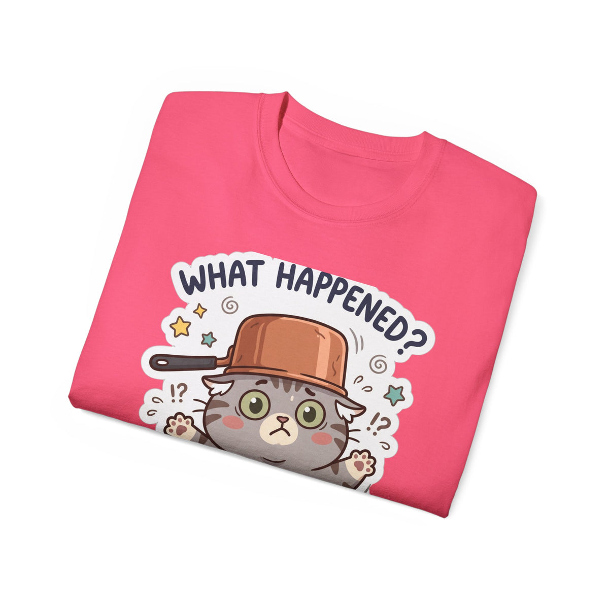 What Happened? Cute Kitten Graphic Tee