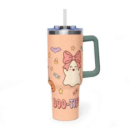 40oz Halloween Ghosts & Pumpkins Thermal Tumbler