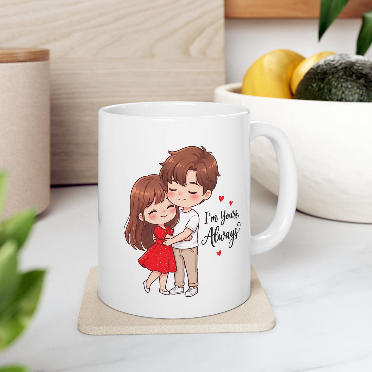 Ceramic Mug – Cute Inspirational Girl Design