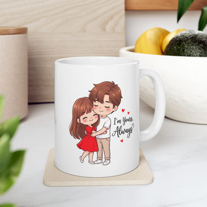 Ceramic Mug – Cute Inspirational Girl Design