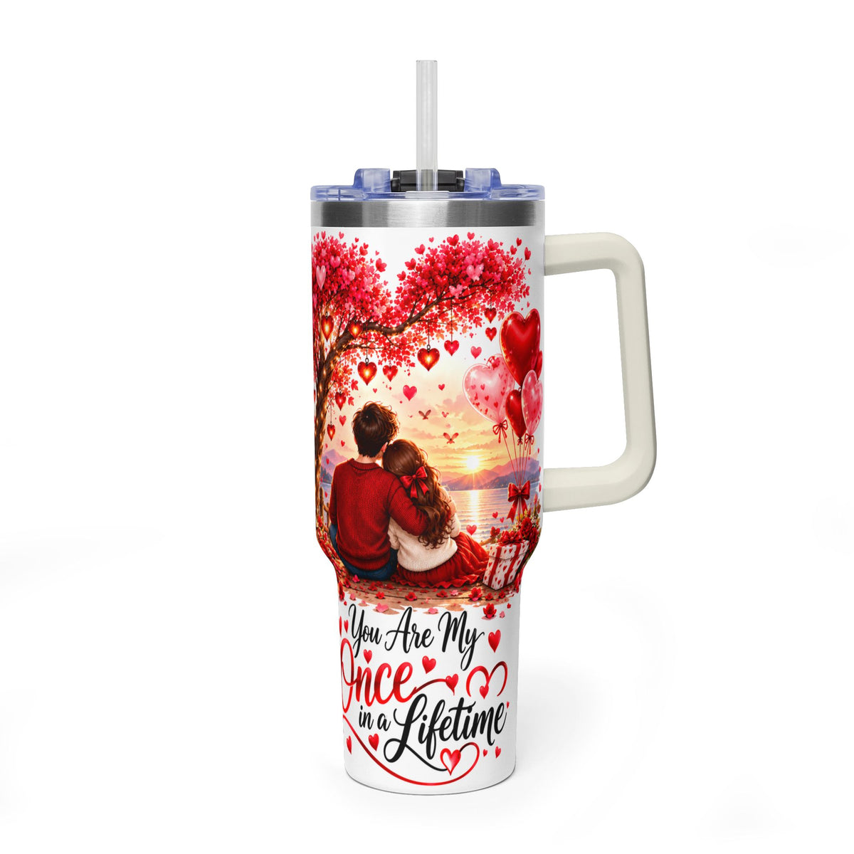 40oz Valentine’s Day Love Tree Thermal Tumbler