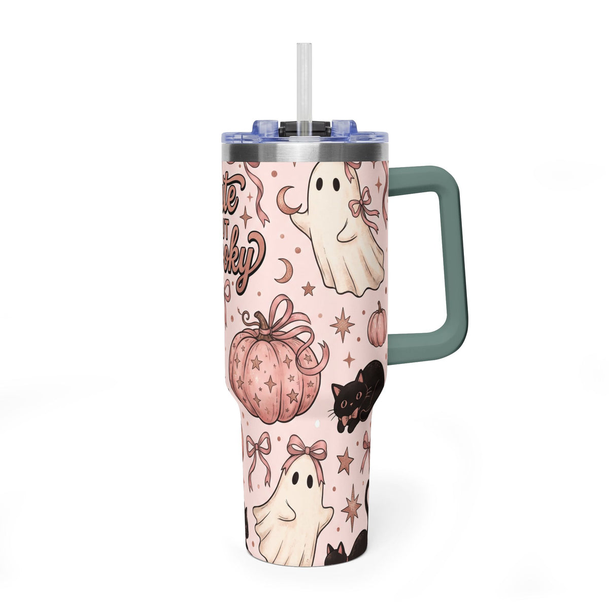 Cute But Spooky Ghosts & Pumpkins 40oz Tumbler