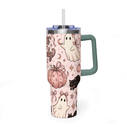 Cute But Spooky Ghosts & Pumpkins 40oz Tumbler
