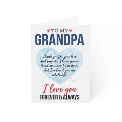 To My Grandpa Greeting Card – I Love You Forever & Always