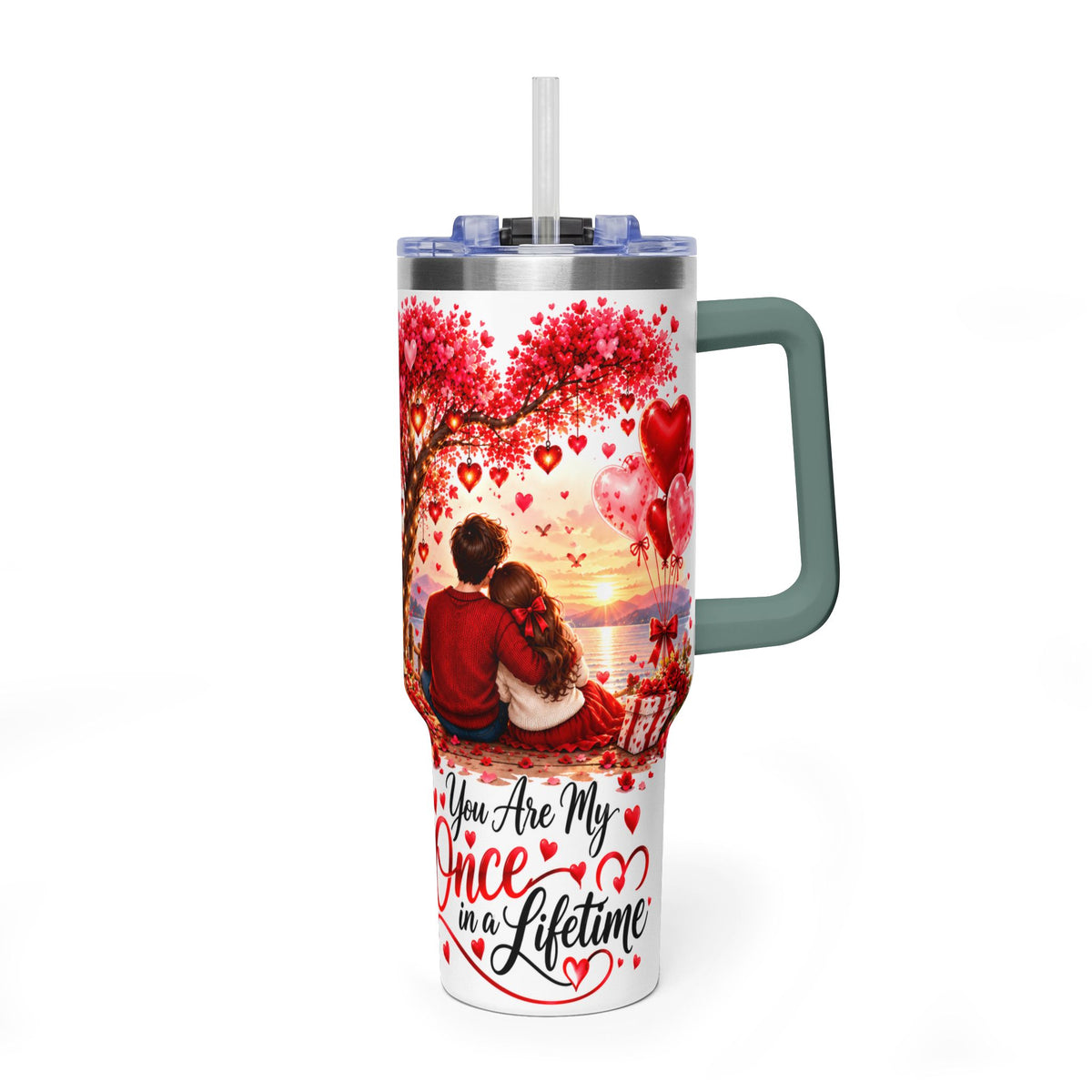 40oz Valentine’s Day Love Tree Thermal Tumbler