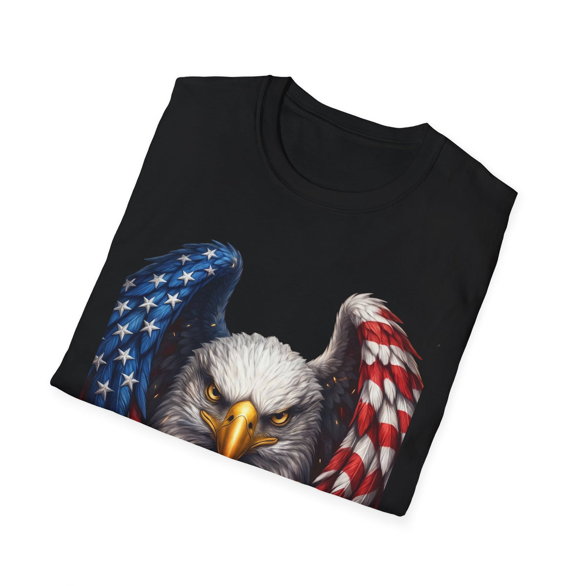 Patriotic Eagle T-Shirt — American Flag Wings Graphic