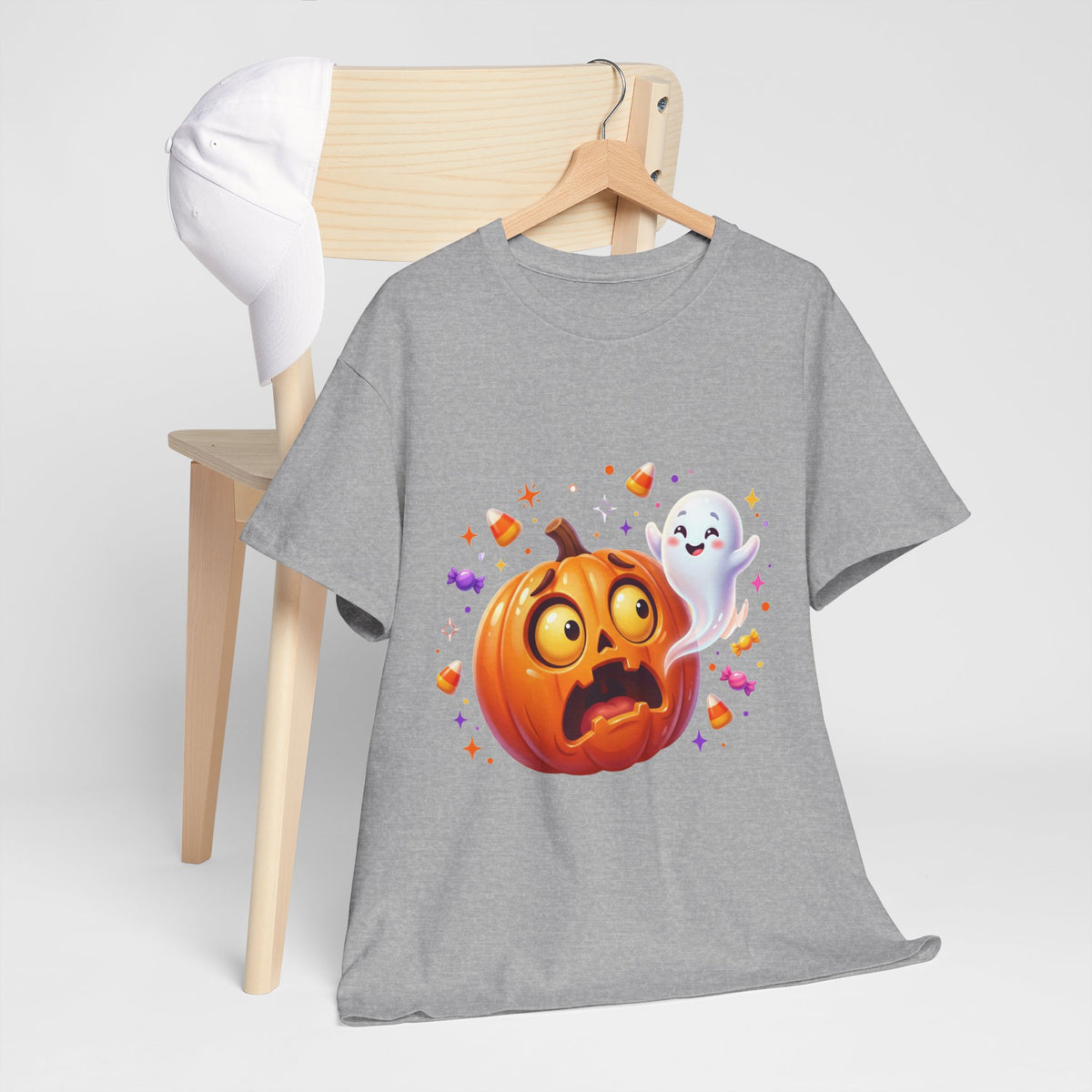 Halloween Pumpkin & Friendly Ghost T-Shirt