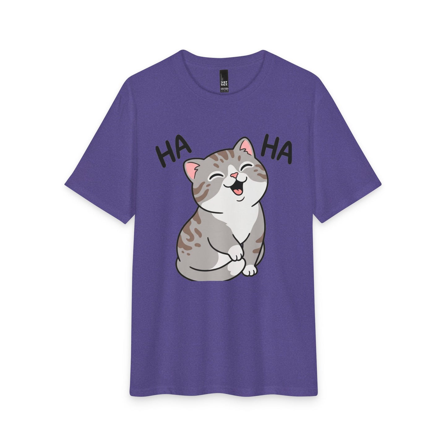 Laughing Cat T-Shirt — Cute 'HA HA' Graphic Tee