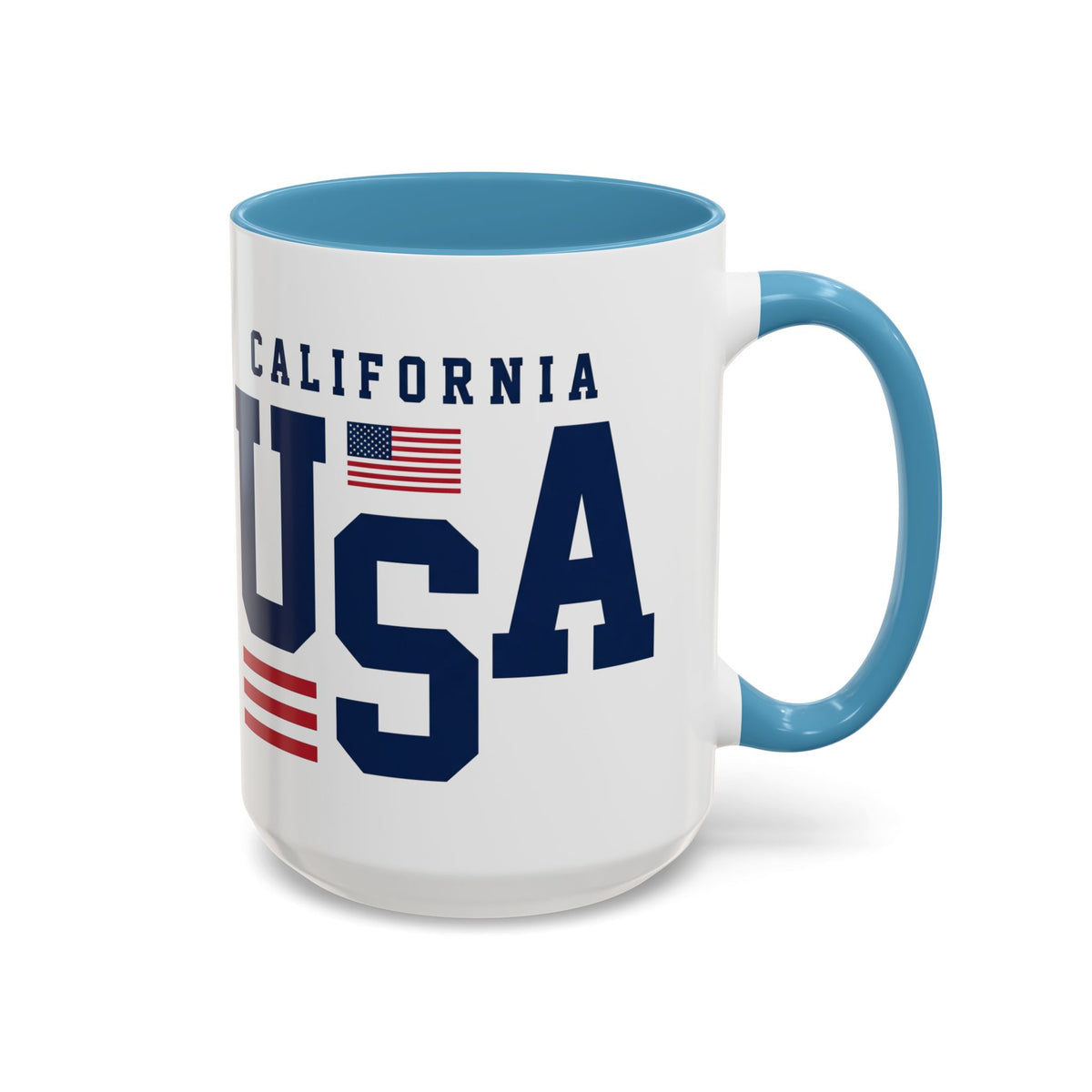 USA California Coffee Mug — Patriotic Accent 11/15oz