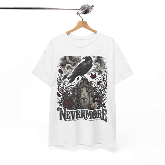 Nevermore Raven T-Shirt — Gothic Edgar Allan Poe Tribute Tee