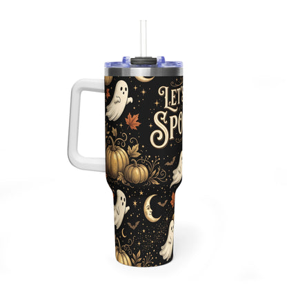 Let’s Get Spooky Halloween Ghosts 40oz Tumbler