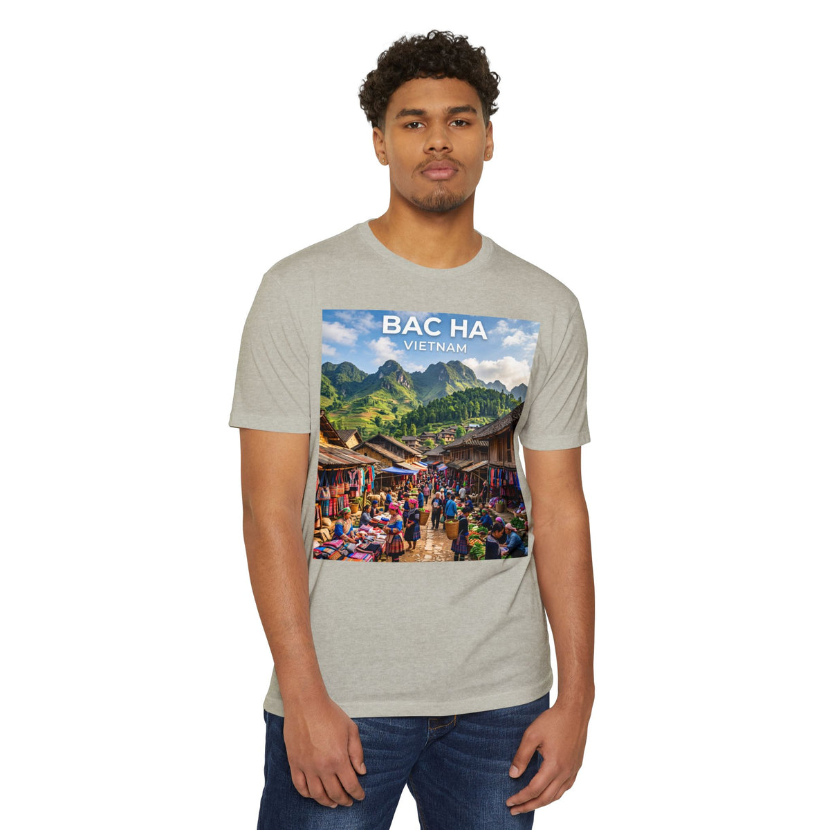 Bac Ha Vietnam Market Photo T-Shirt — Vietnamese Travel Souvenir Tee