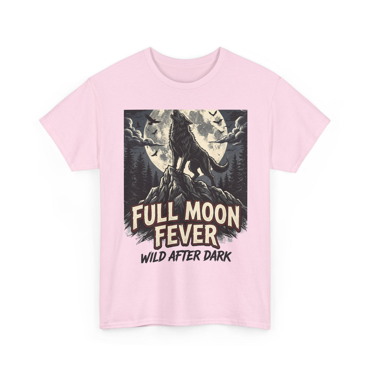 Full Moon Fever Wolf T-Shirt — 'Wild After Dark' Graphic Tee