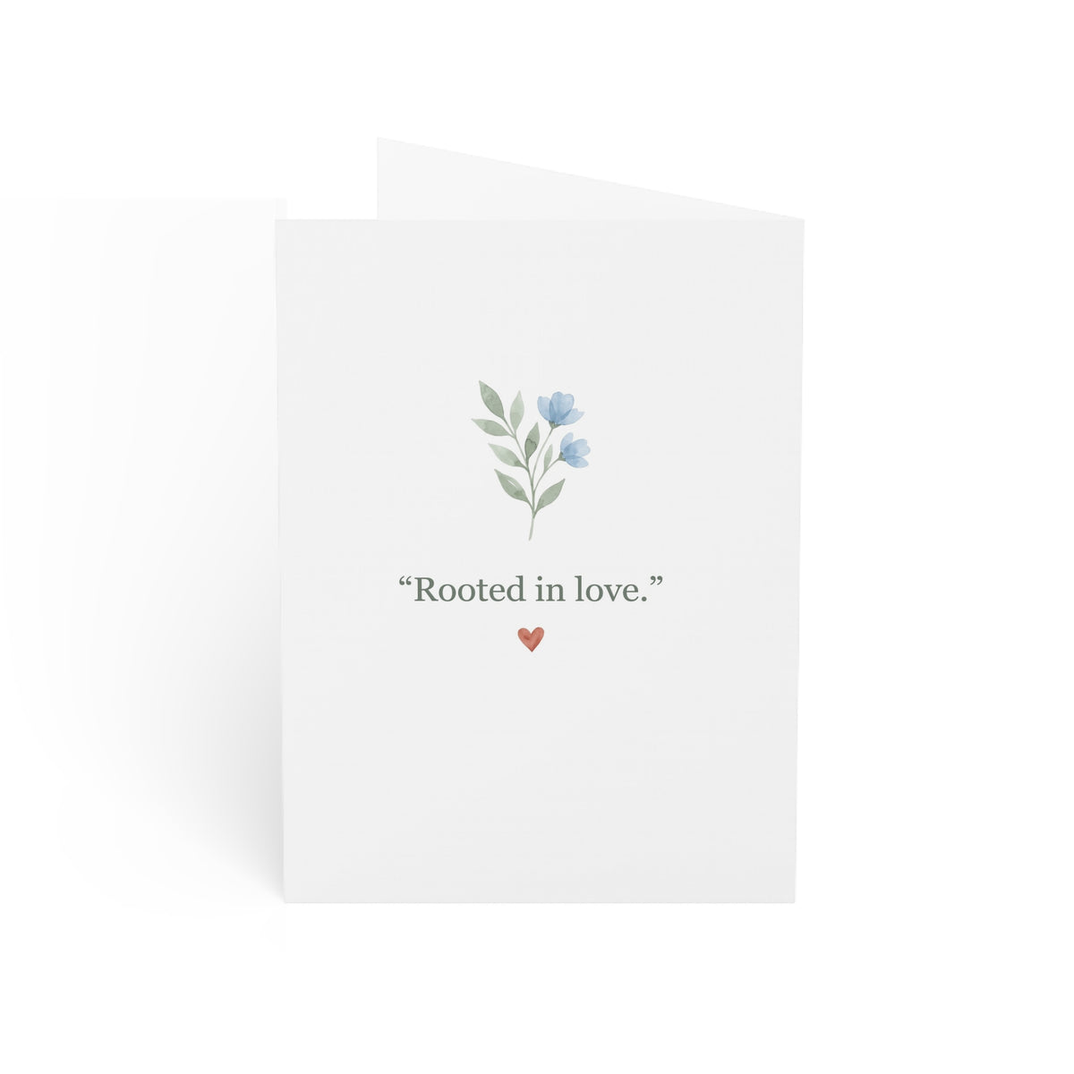 Grandpa Greeting Card – “Your Love Helps My Heart Grow” Floral Appreciation Card