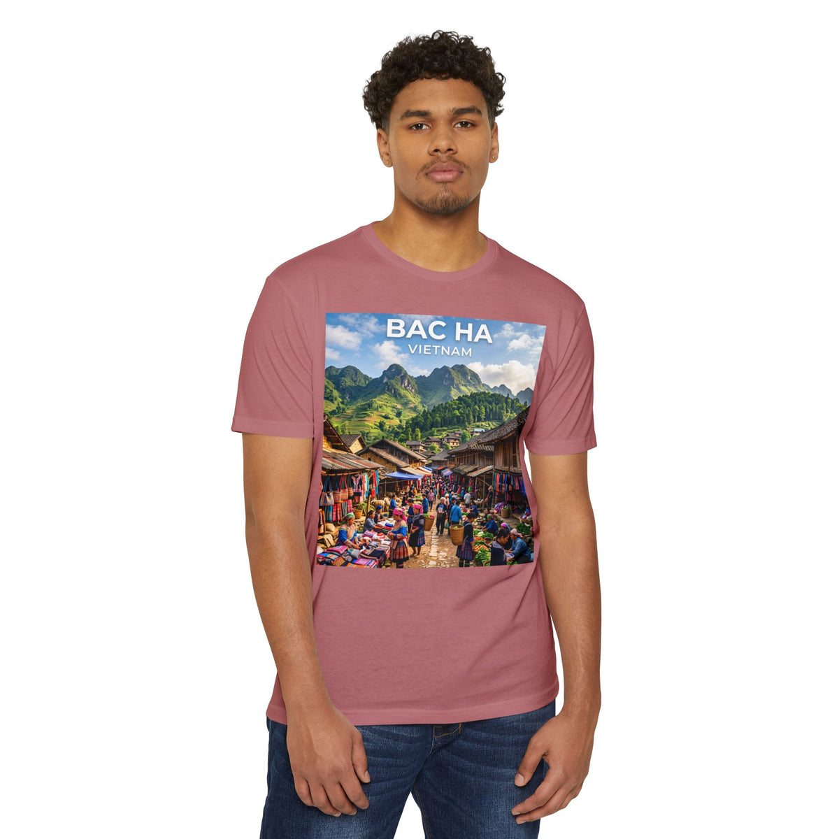 Bac Ha Vietnam Market Photo T-Shirt — Vietnamese Travel Souvenir Tee