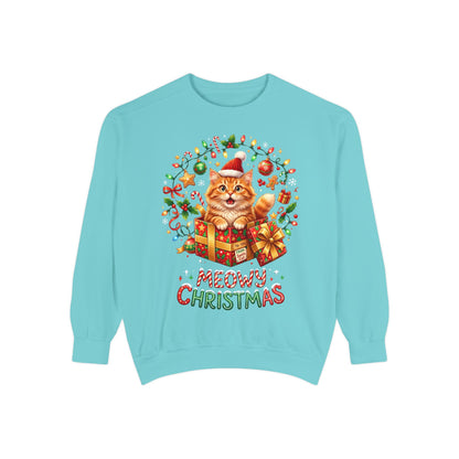 Meowy Christmas Cat Sweatshirt