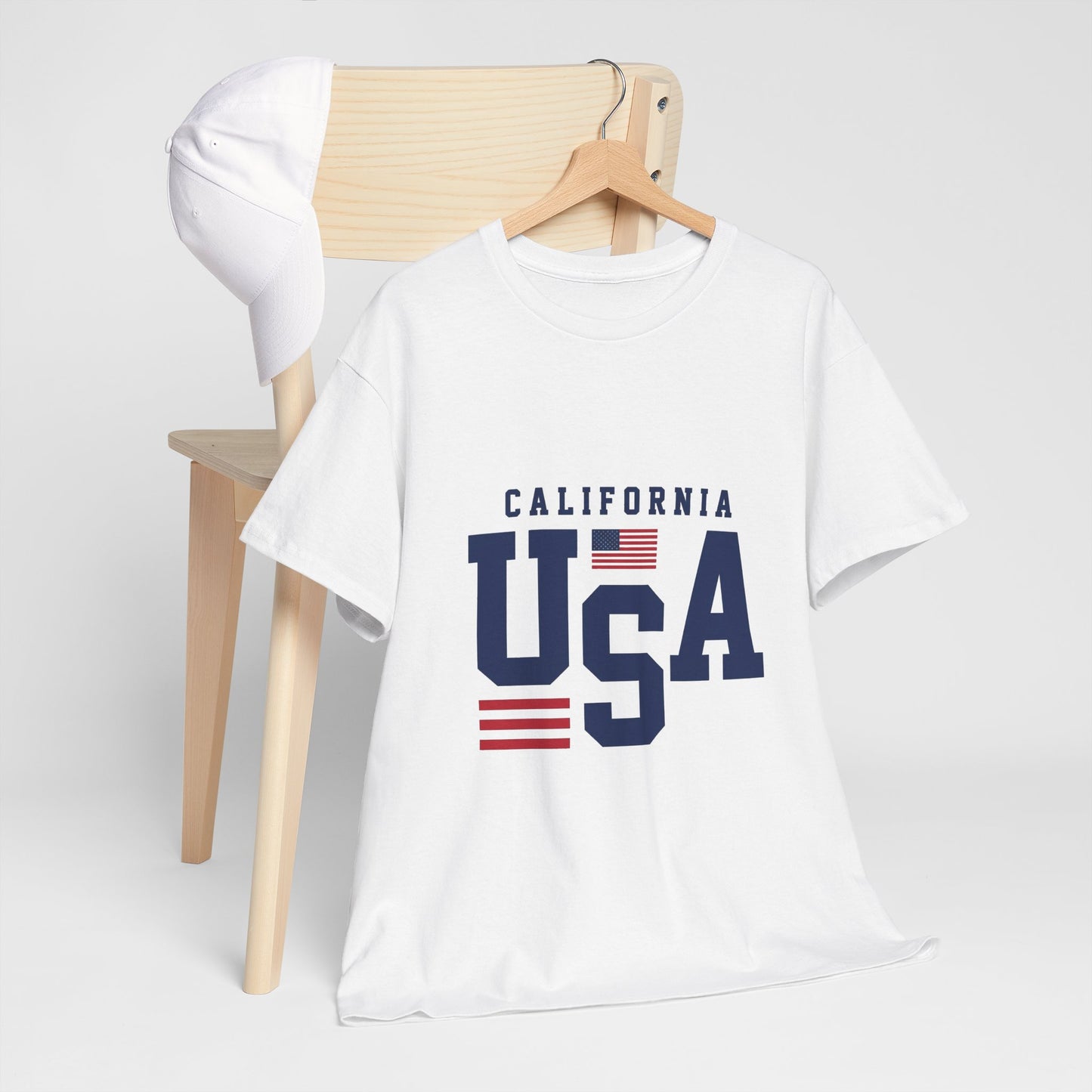 California USA Graphic Tee — Patriotic American Flag T‑Shirt
