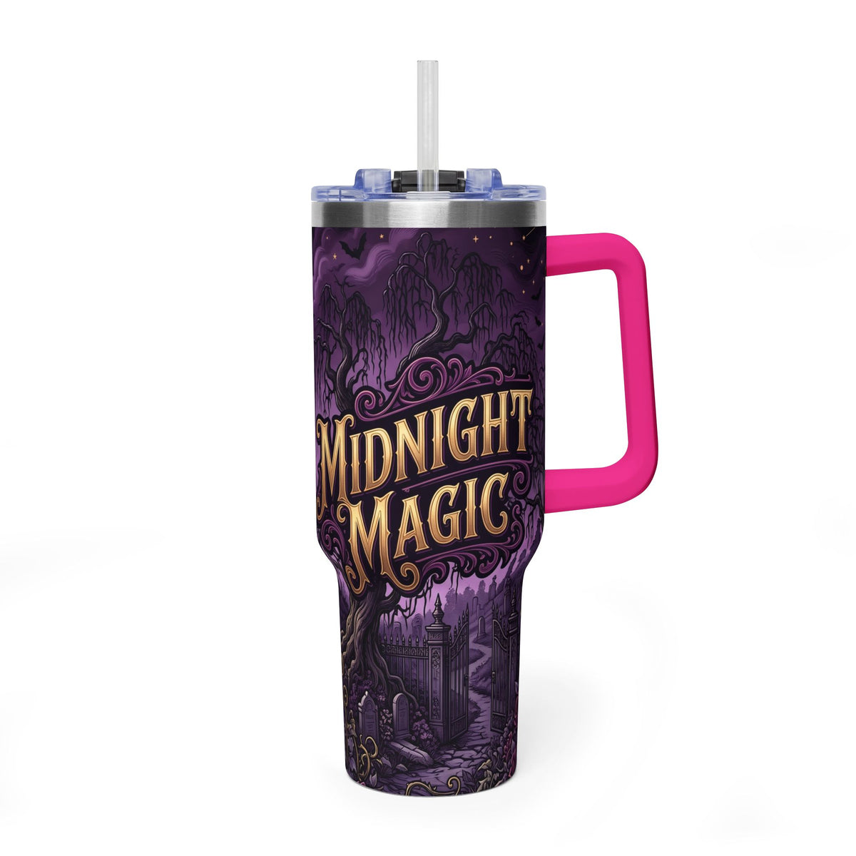 40oz Halloween Haunted Castle Thermal Tumbler