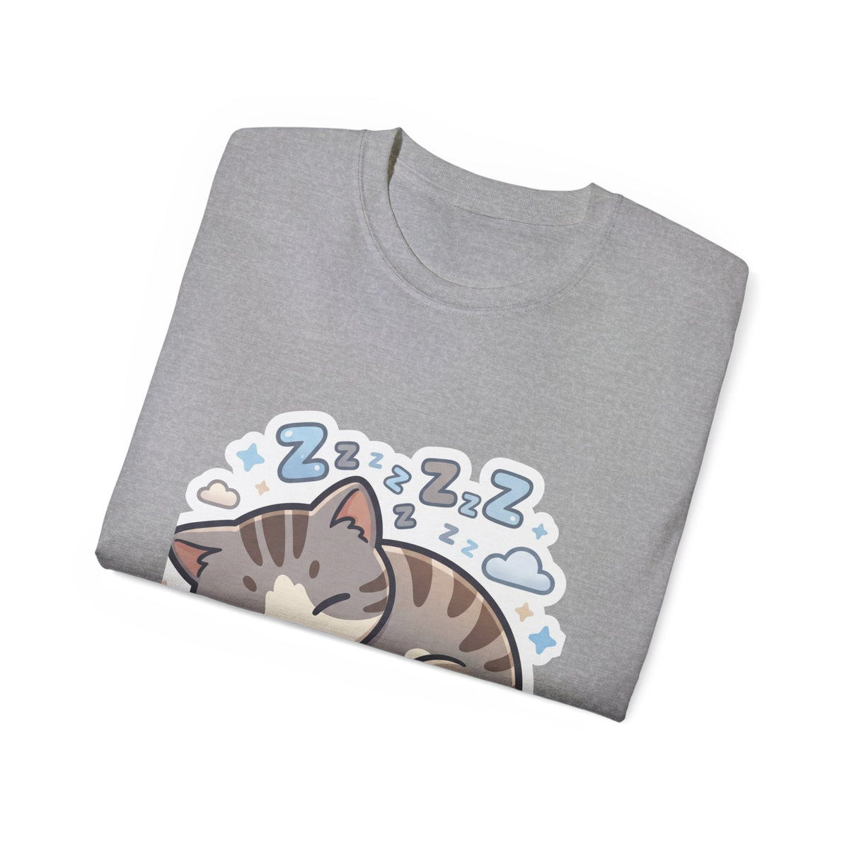 Sleeping Kitty T-Shirt — Cute Sleeping Cat Design (Zzz)