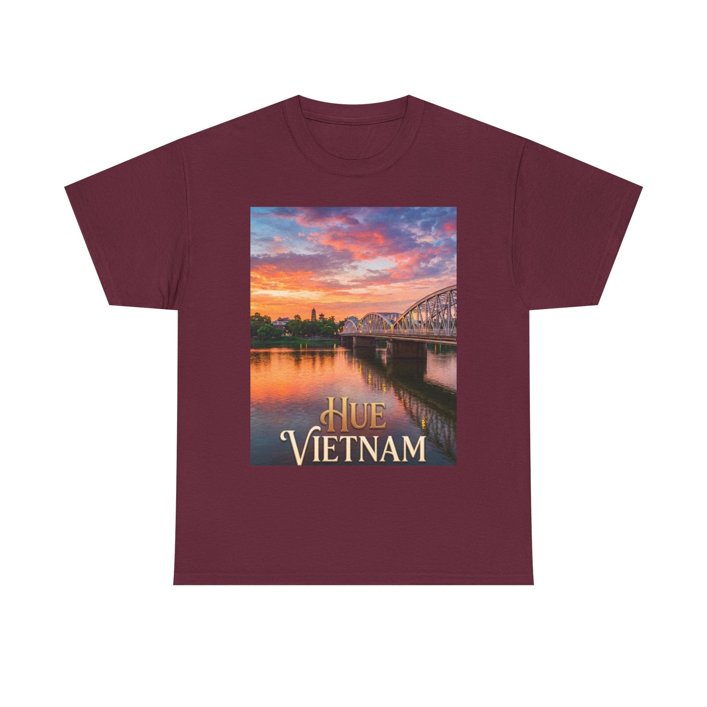 Hue Vietnam Sunset T-Shirt - Scenic Travel Souvenir Tee