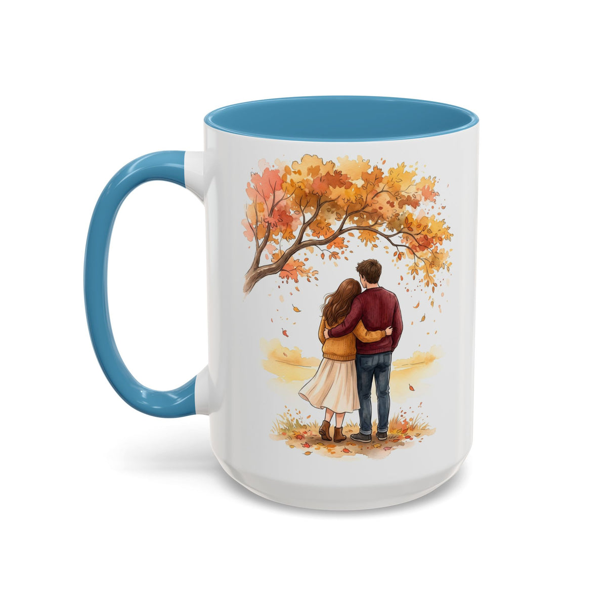 Autumn Couple Under Tree Coffee Mug