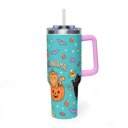 Purranormal Halloween Cat 40oz Thermal Tumbler