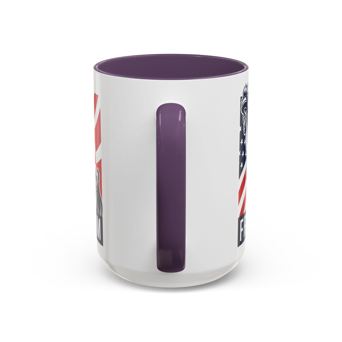 Freedom Statue Accent Coffee Mug — Patriotic Liberty 11/15oz