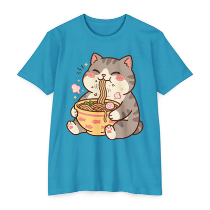 Cute Cat Eating Ramen T-Shirt