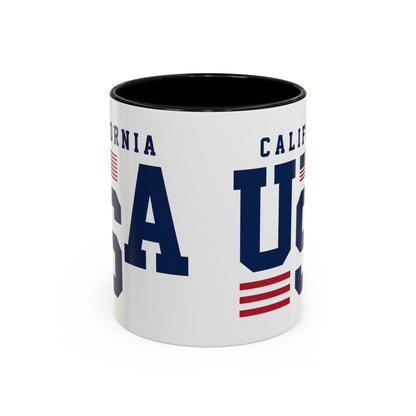USA California Coffee Mug — Patriotic Accent 11/15oz