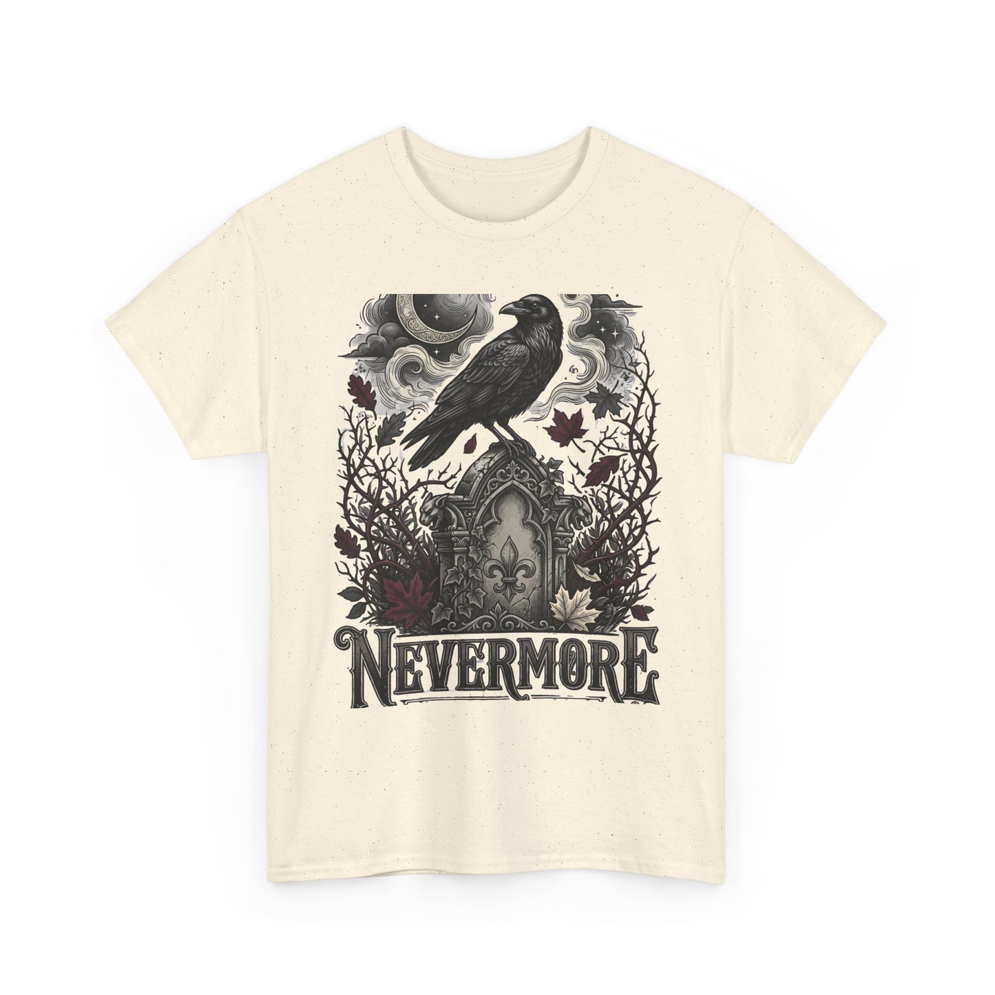 Nevermore Raven T-Shirt — Gothic Edgar Allan Poe Tribute Tee