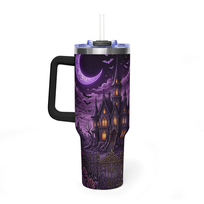 40oz Halloween Haunted Castle Thermal Tumbler