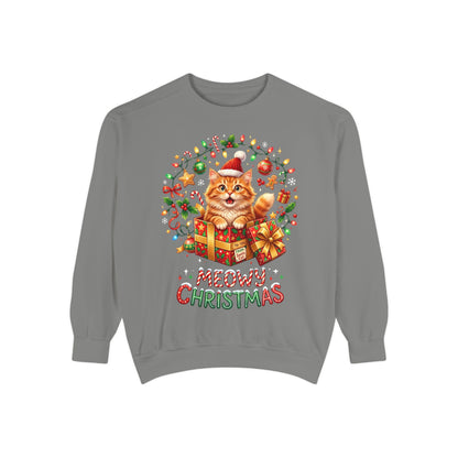 Meowy Christmas Cat Sweatshirt